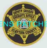 GEORGIA,A,CLAYTON COUNTY SHERIFF HAT PATCH 1
